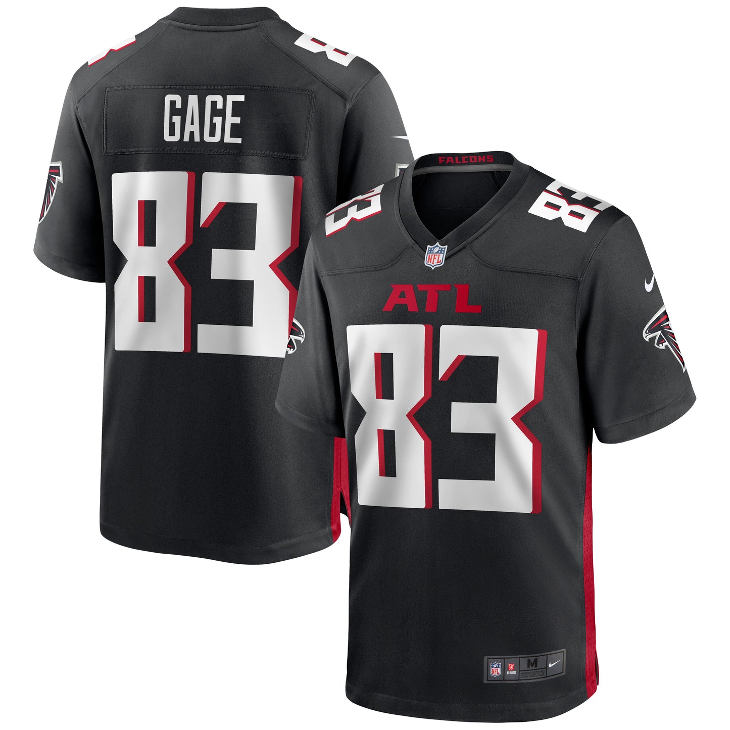 Russell Gage Atlanta Falcons Nike Game Jersey - Black
