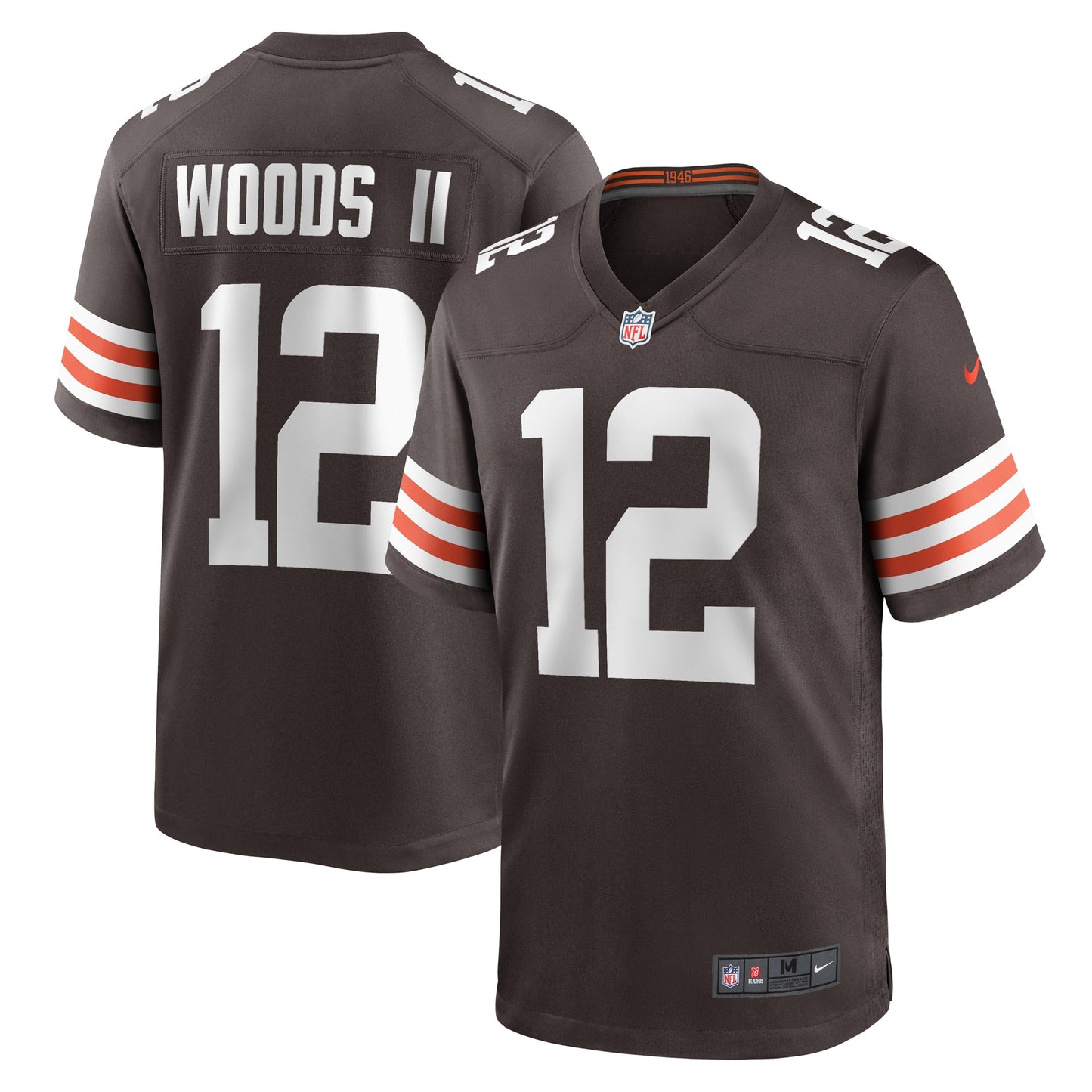 Michael Woods II Cleveland Browns Nike Game Player Jersey - Brown