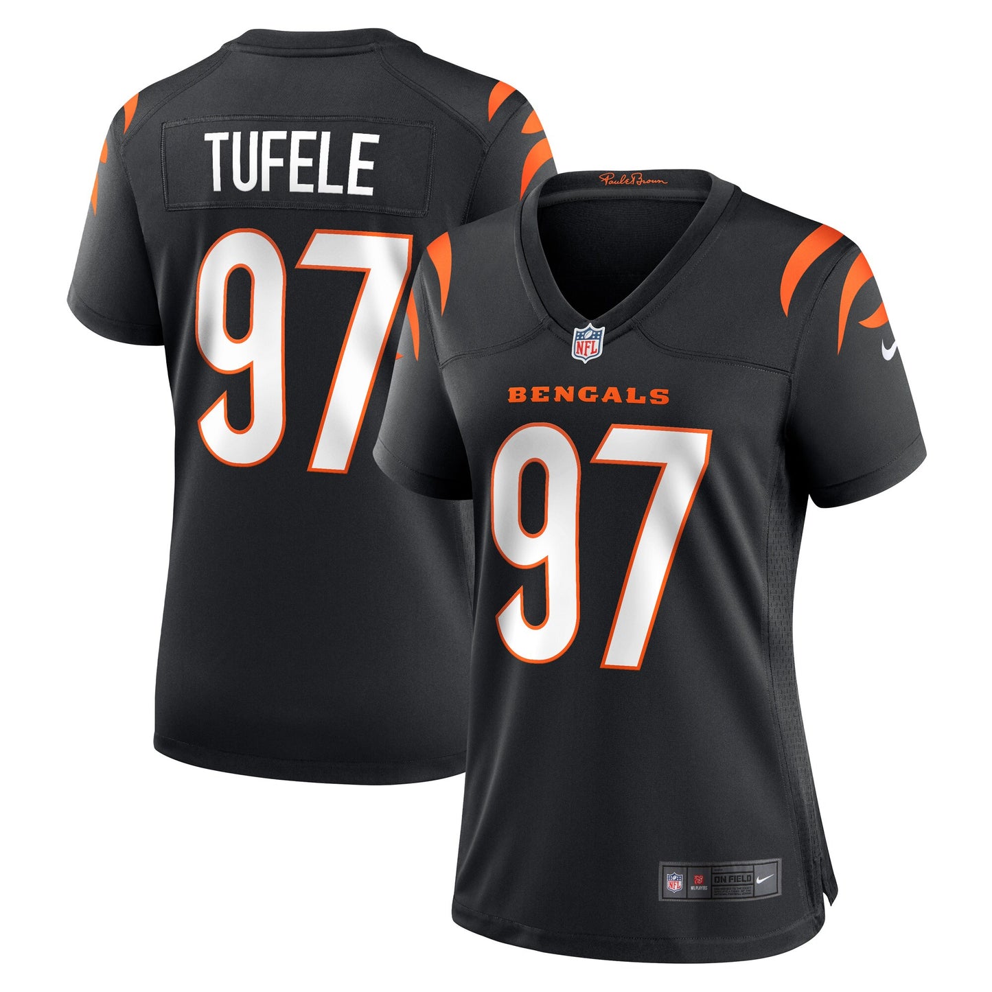 Jay Tufele Cincinnati Bengals Nike Women's Game Player Jersey - Black