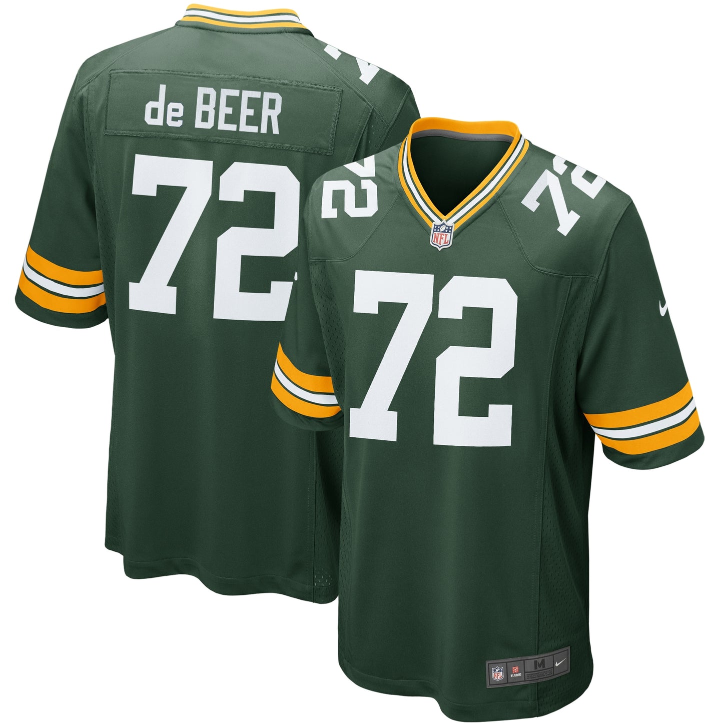 Gerhard de Beer Green Bay Packers Nike Youth Game Jersey - Green