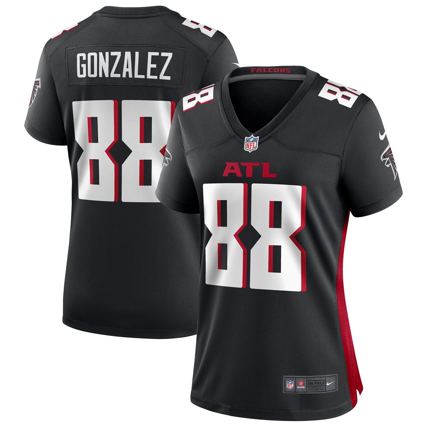 Tony Gonzalez Atlanta Falcons Nike Women's Game Retired Player Jersey - Black