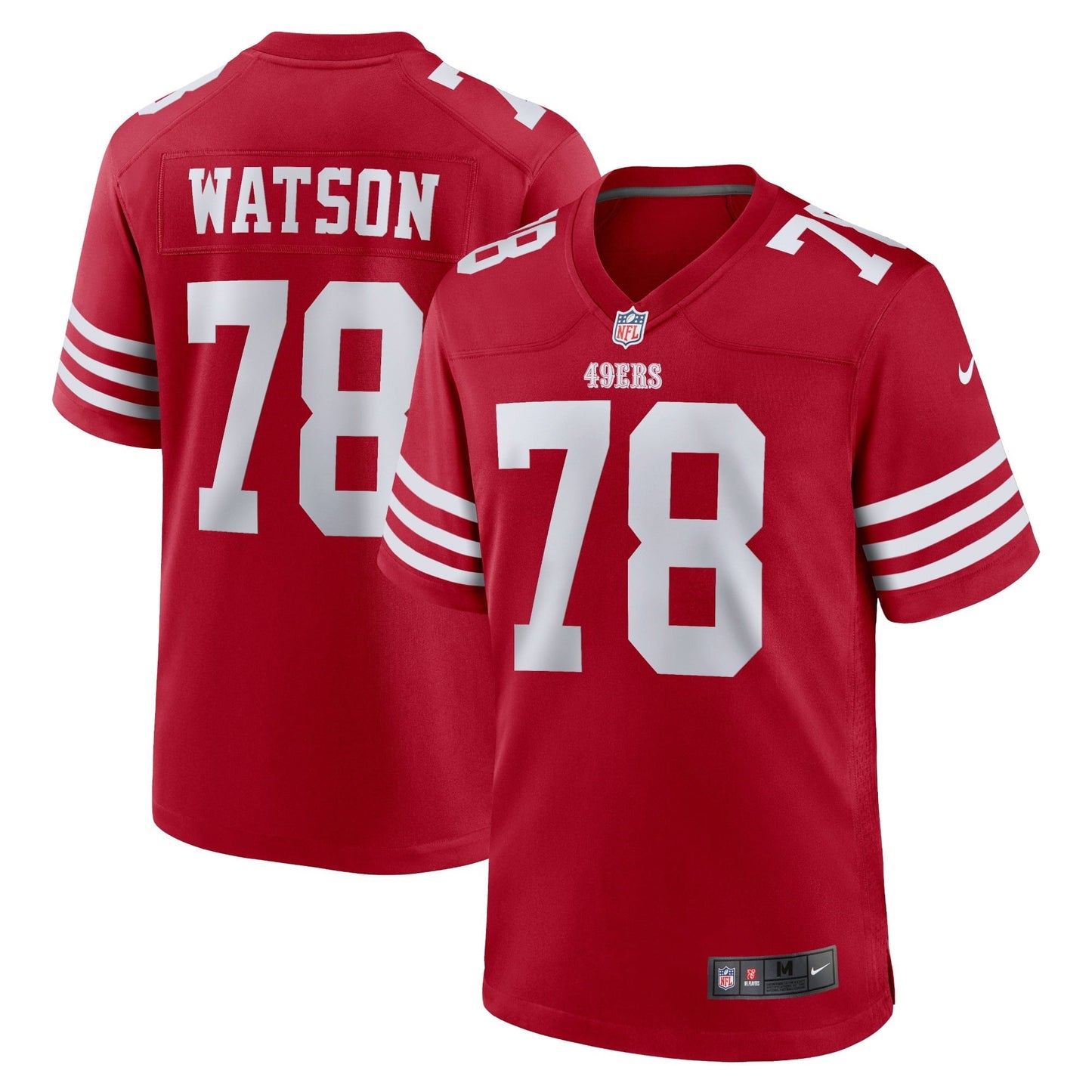 Men's Nike Leroy Watson Scarlet San Francisco 49ers Home Game Player Jersey