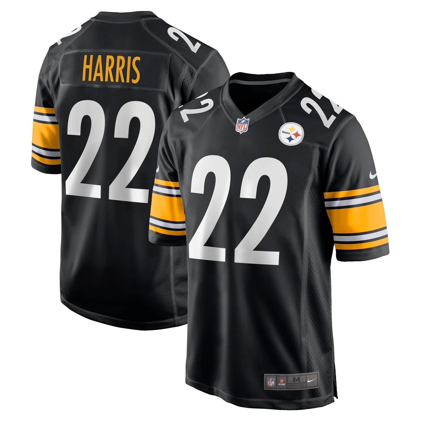 Men's Nike Najee Harris Black Pittsburgh Steelers Player Game Jersey
