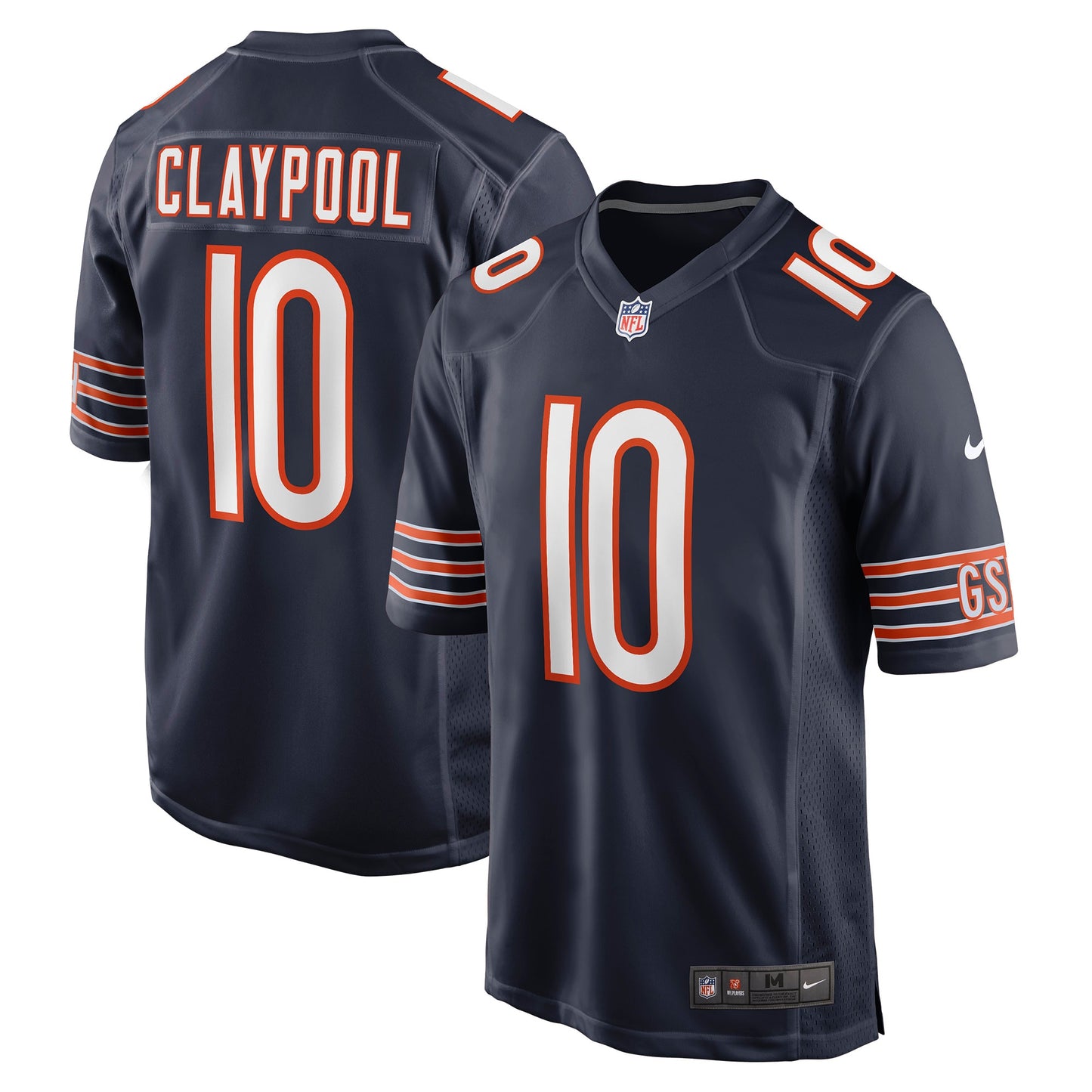 Chase Claypool Chicago Bears Nike Game Player Jersey - Navy