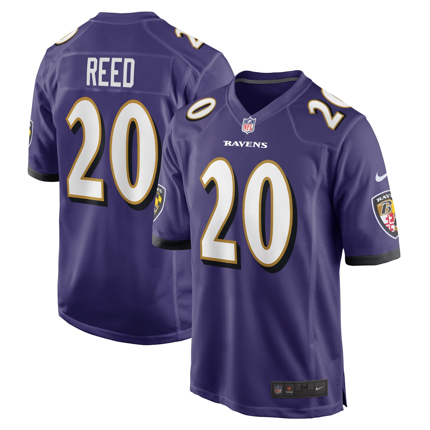Ed Reed Baltimore Ravens Nike Retired Player Game Jersey - Purple