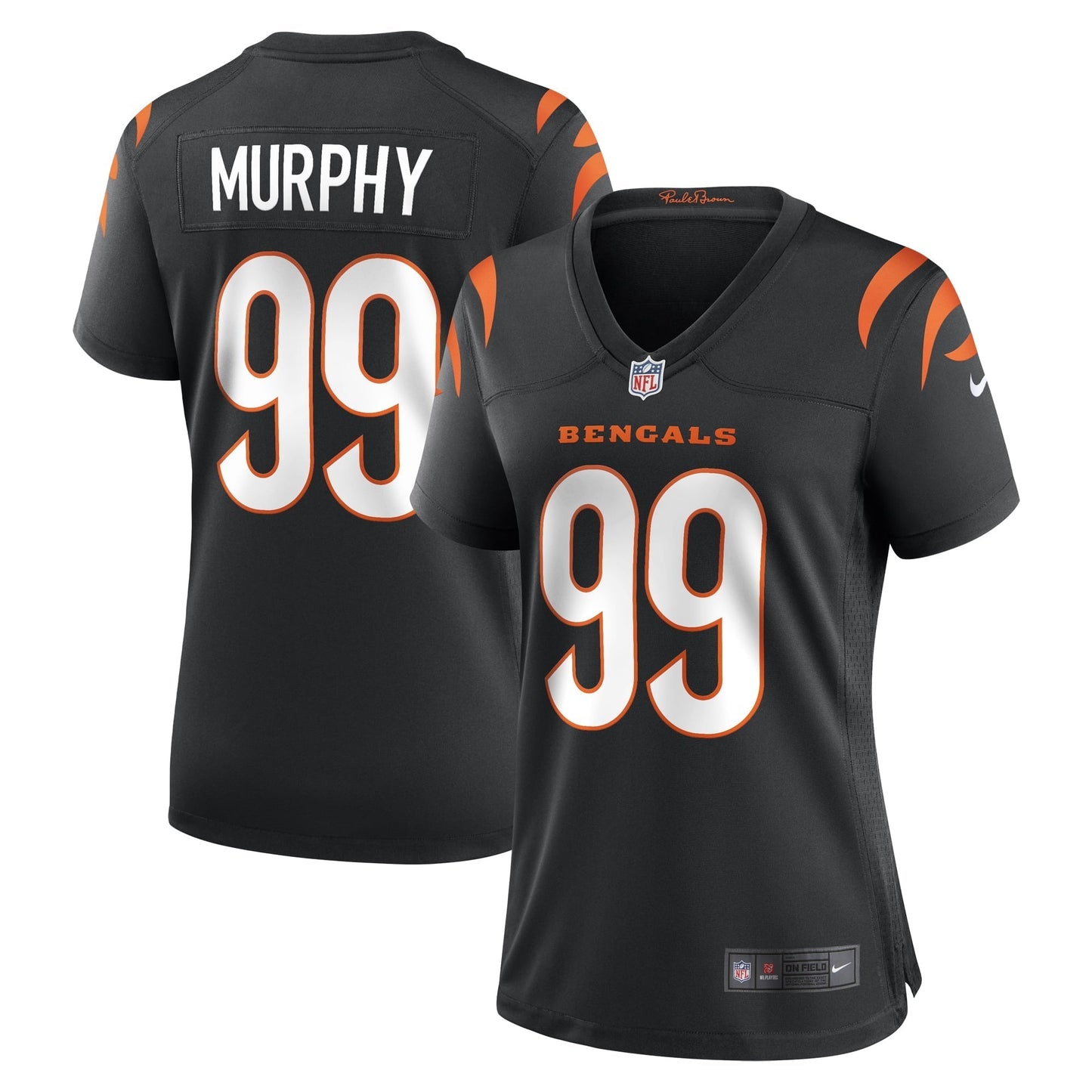 Women's Nike Myles Murphy Black Cincinnati Bengals Team Game Jersey