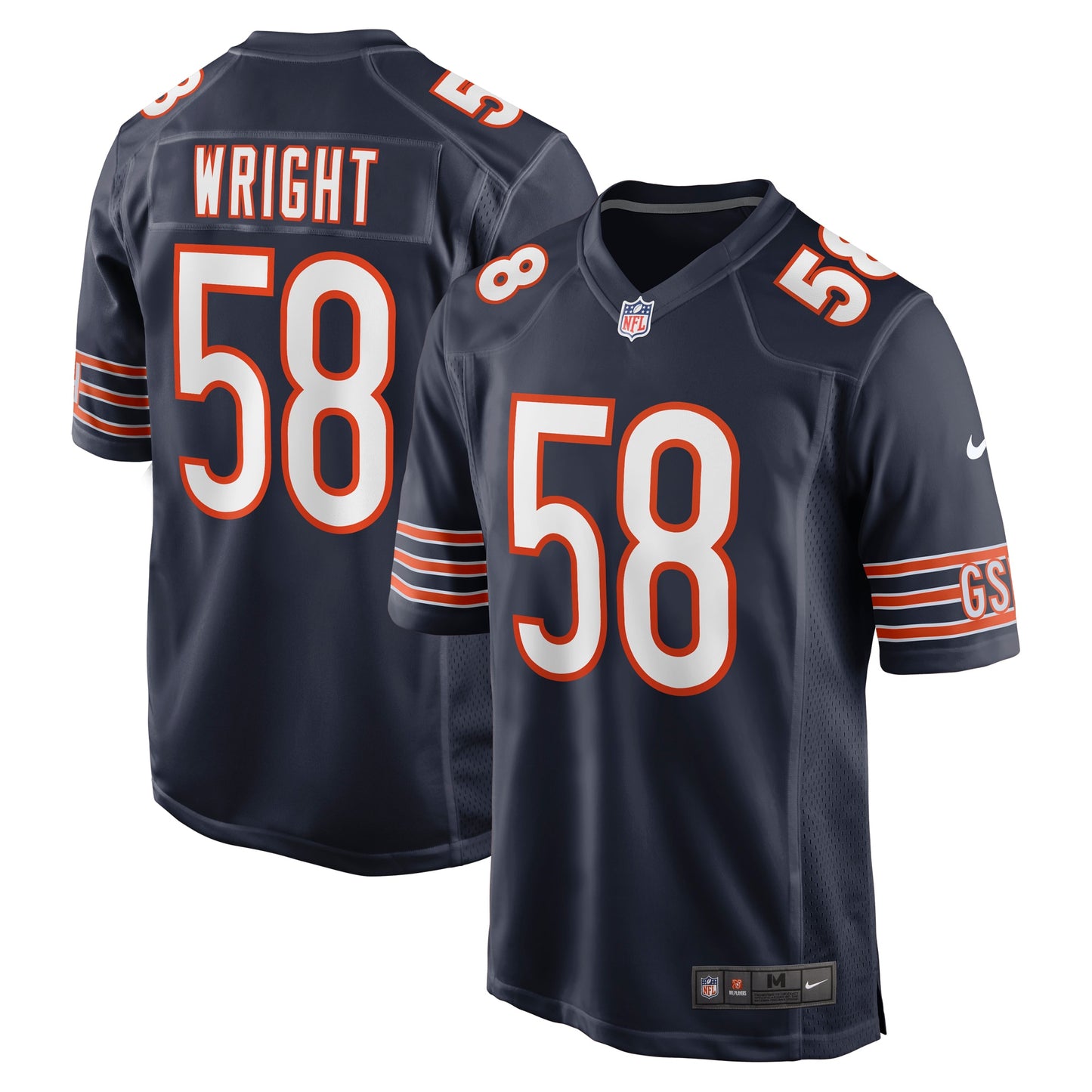 Darnell Wright Chicago Bears Nike 2023 NFL Draft First Round Pick Game Jersey - Navy