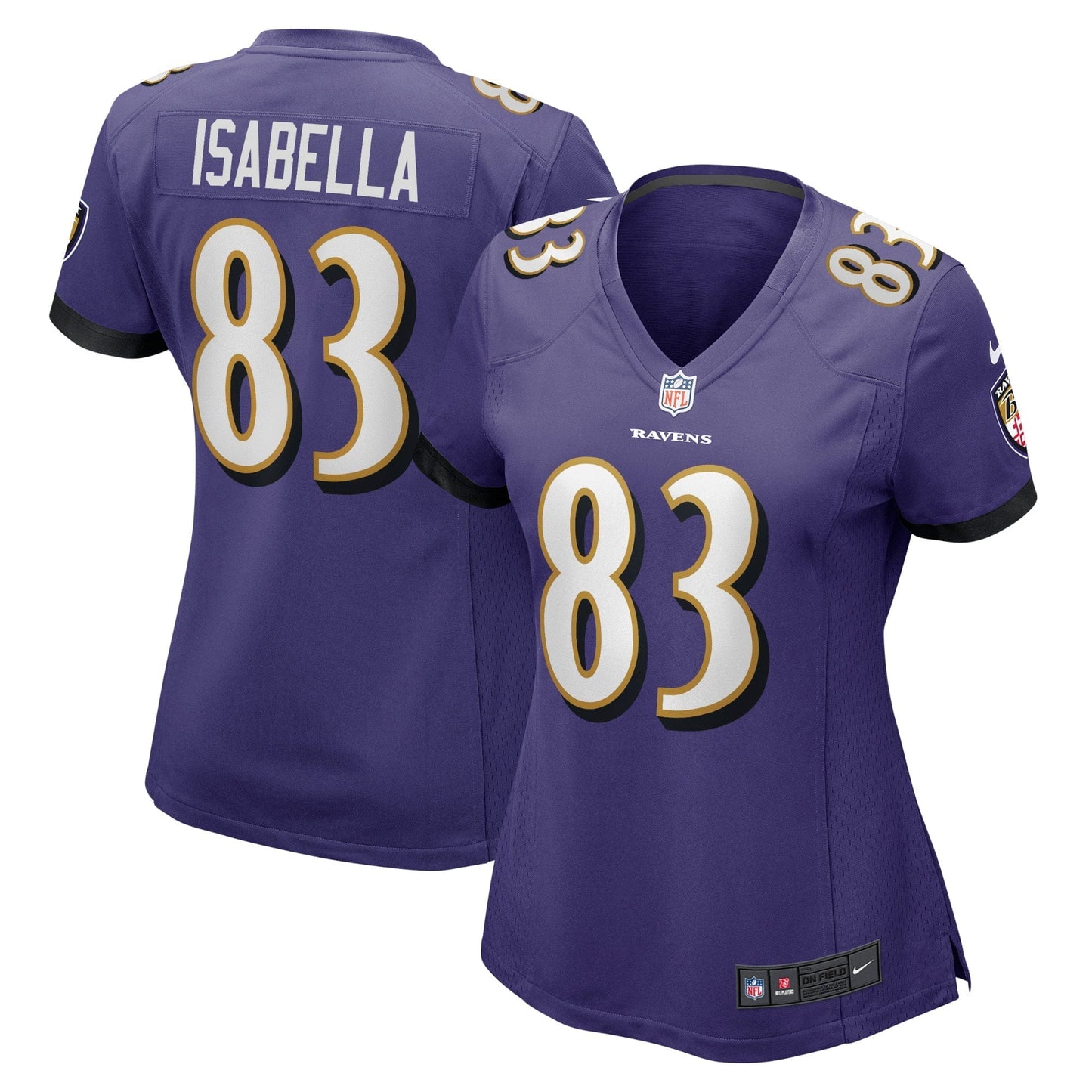 Women's Nike Andy Isabella Purple Baltimore Ravens Home Game Player Jersey