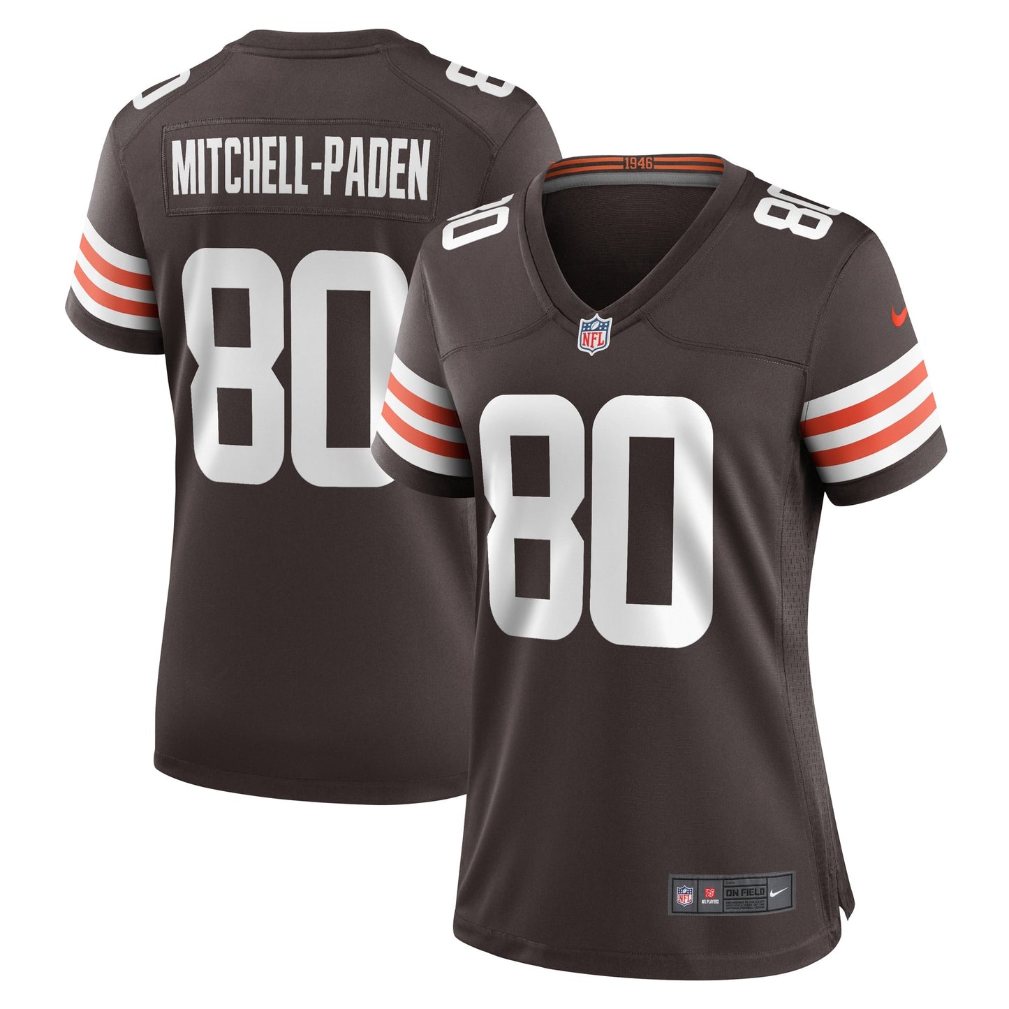Women's Nike Zaire Mitchell-Paden Brown Cleveland Browns Game Player Jersey