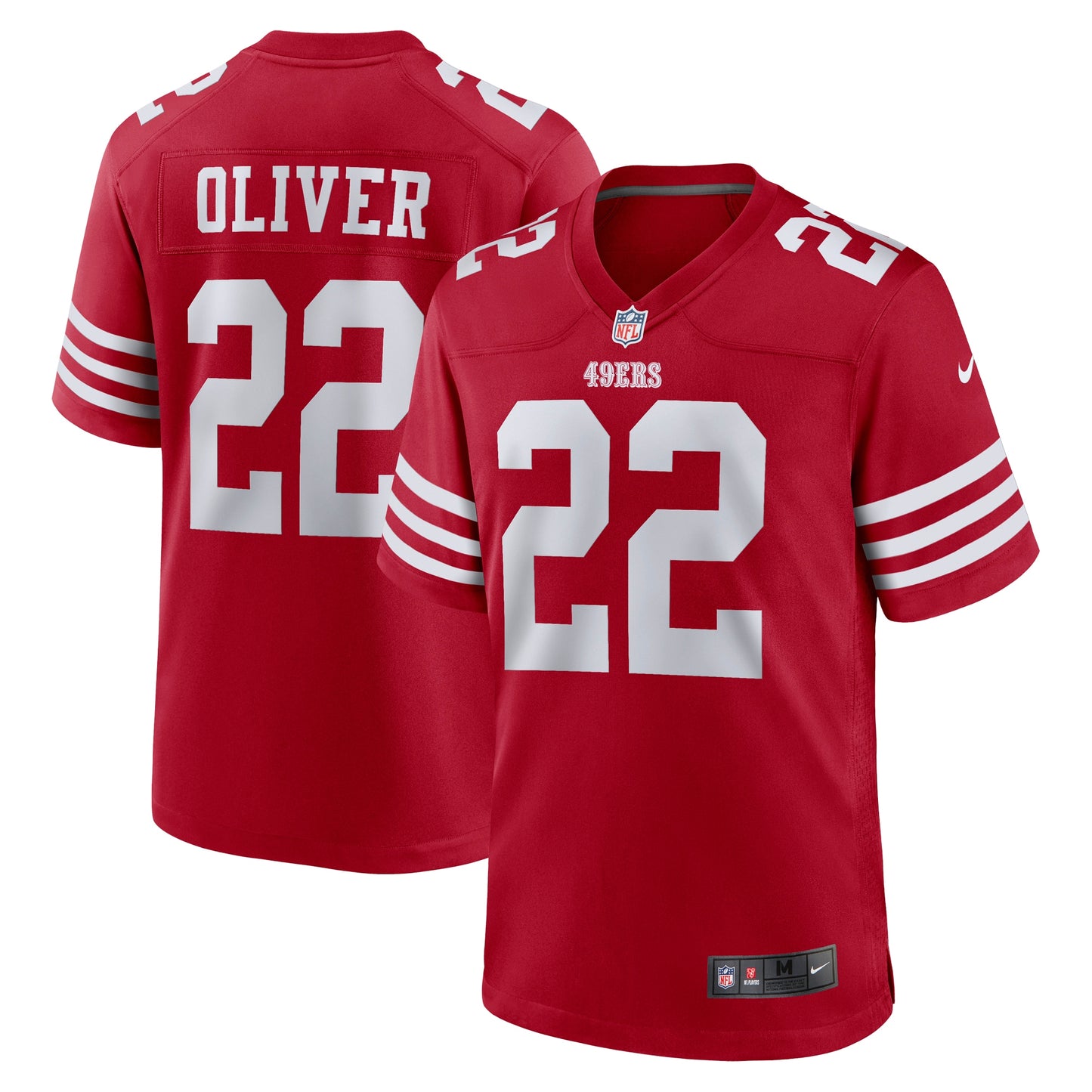 Isaiah Oliver San Francisco 49ers Nike Game Player Jersey - Scarlet