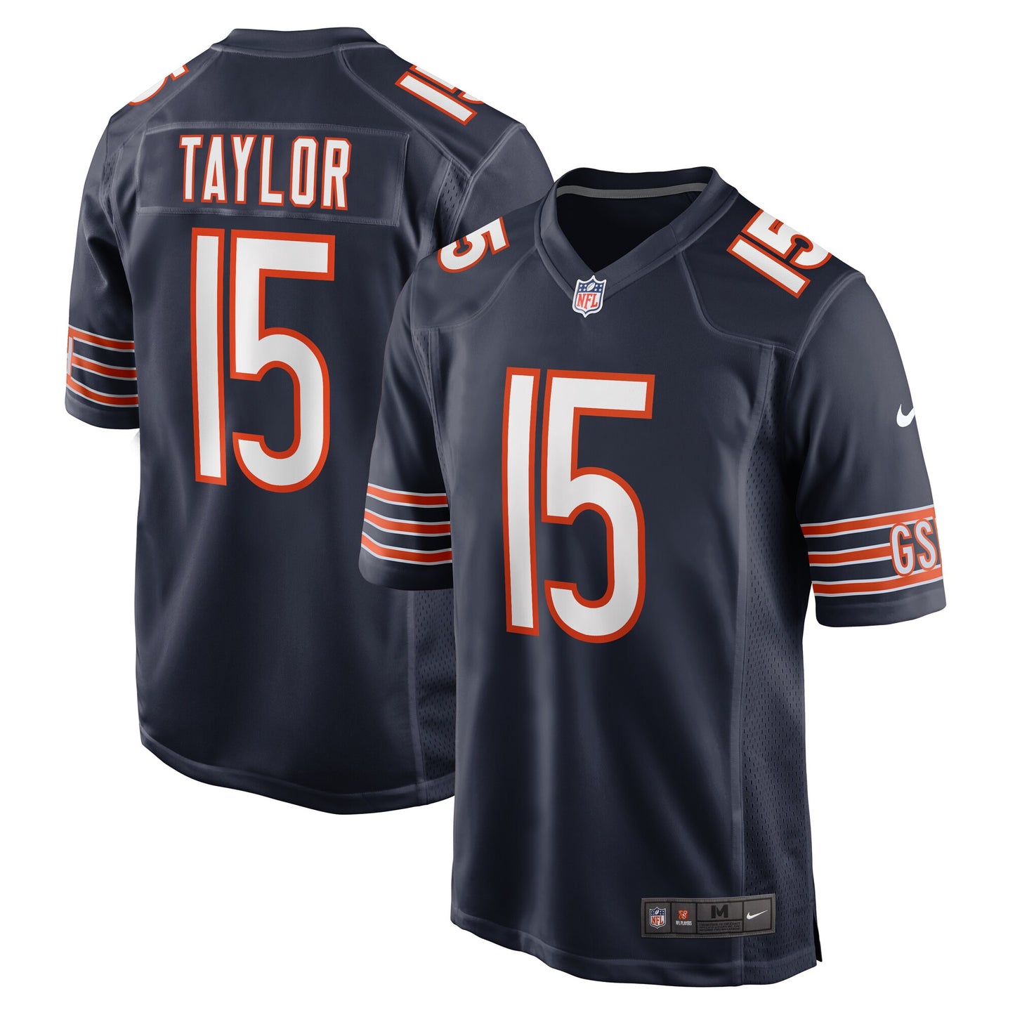 Trent Taylor Chicago Bears Nike Team Game Jersey -  Navy
