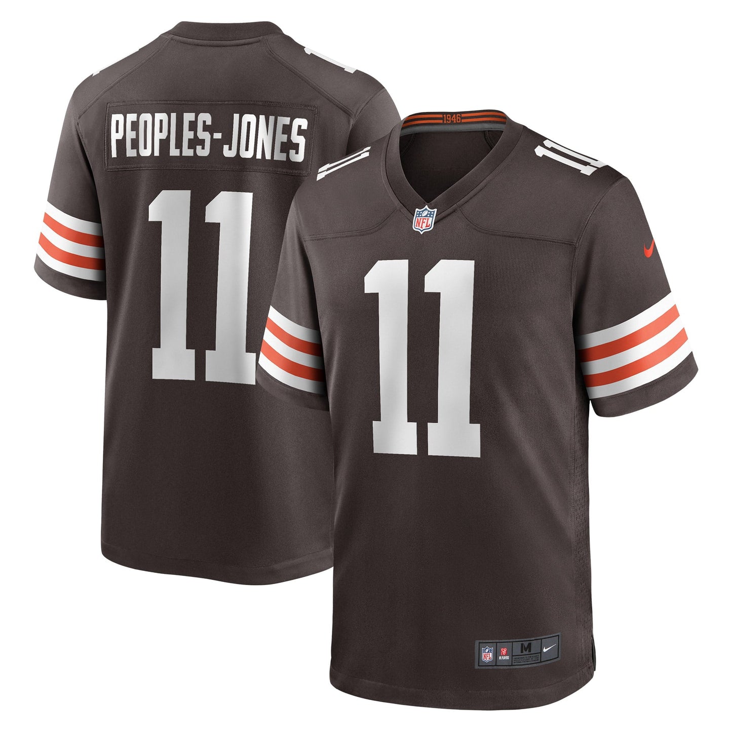Men's Nike Donovan Peoples-Jones Brown Cleveland Browns Game Jersey