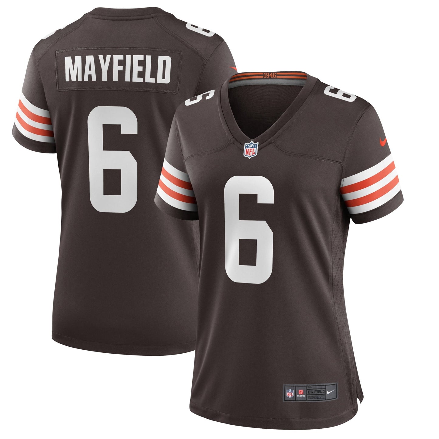 Women's Nike Baker Mayfield Brown Cleveland Browns Game Player Jersey