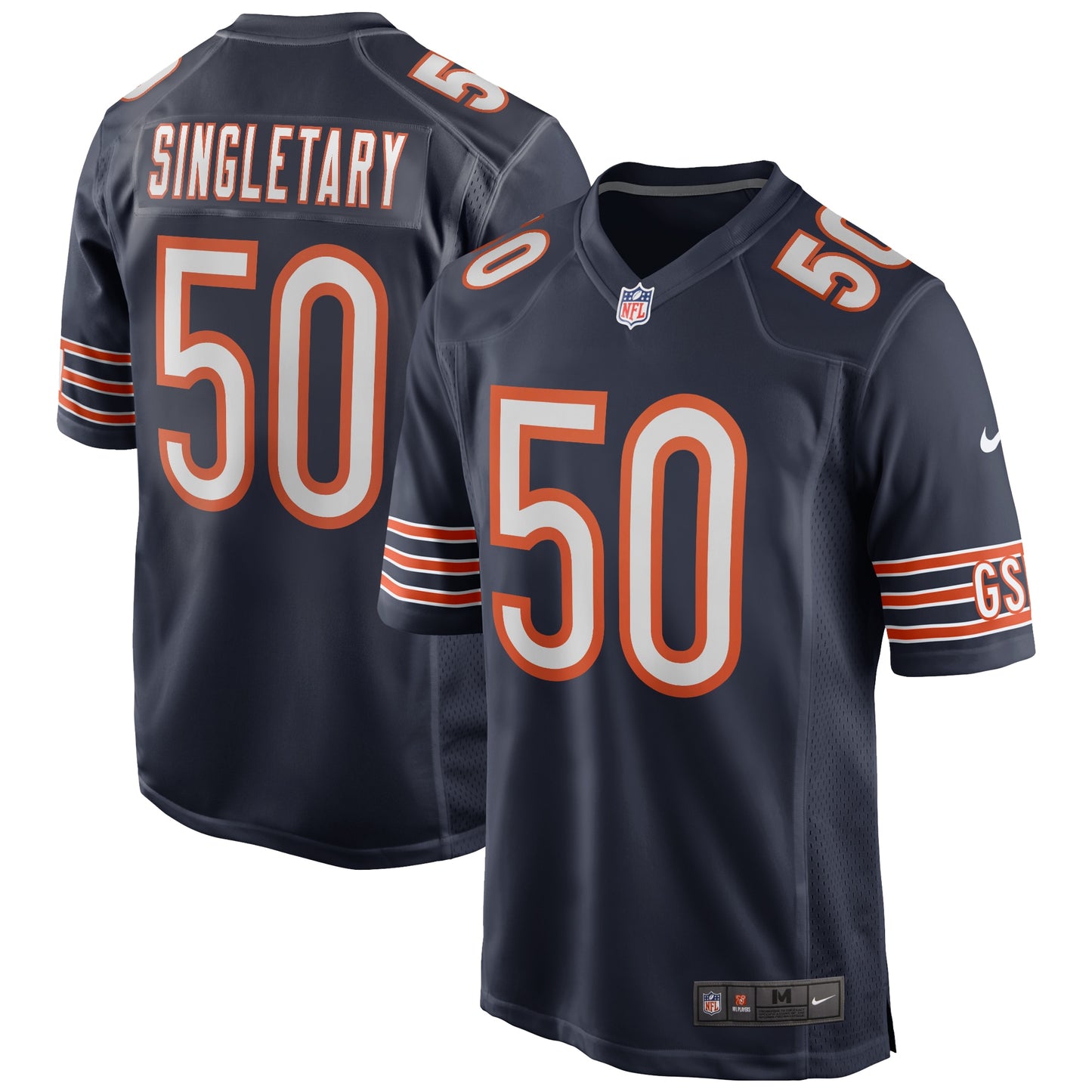 Mike Singletary Chicago Bears Nike Game Retired Player Jersey - Navy