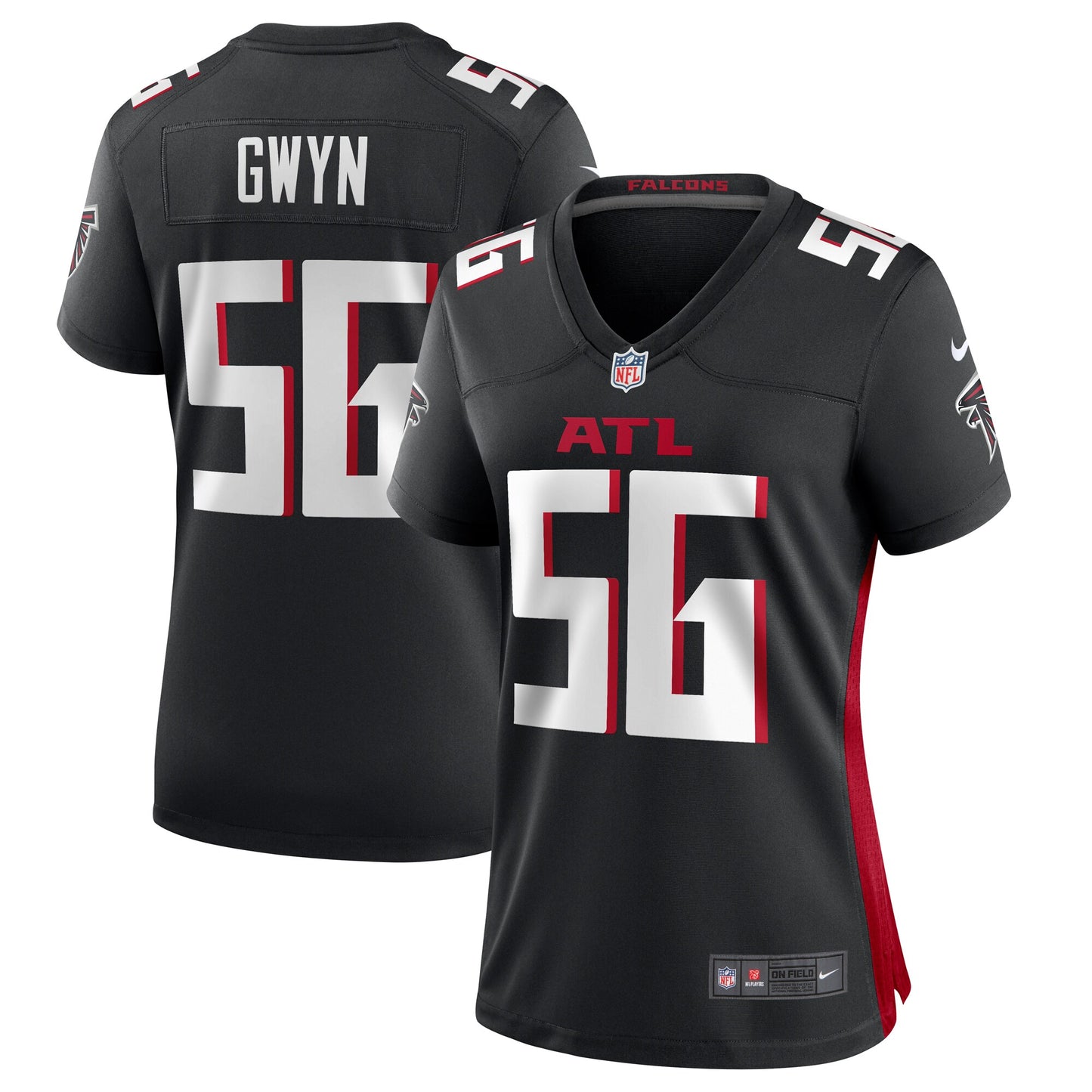 Jovaughn Gwyn Atlanta Falcons Nike Women's Team Game Jersey -  Black