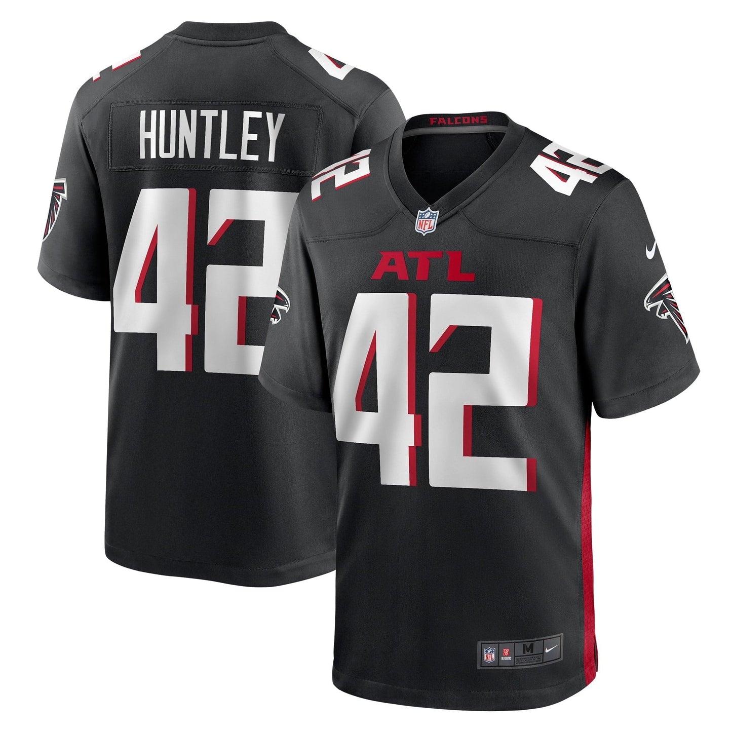 Men's Nike Caleb Huntley Black Atlanta Falcons Game Jersey