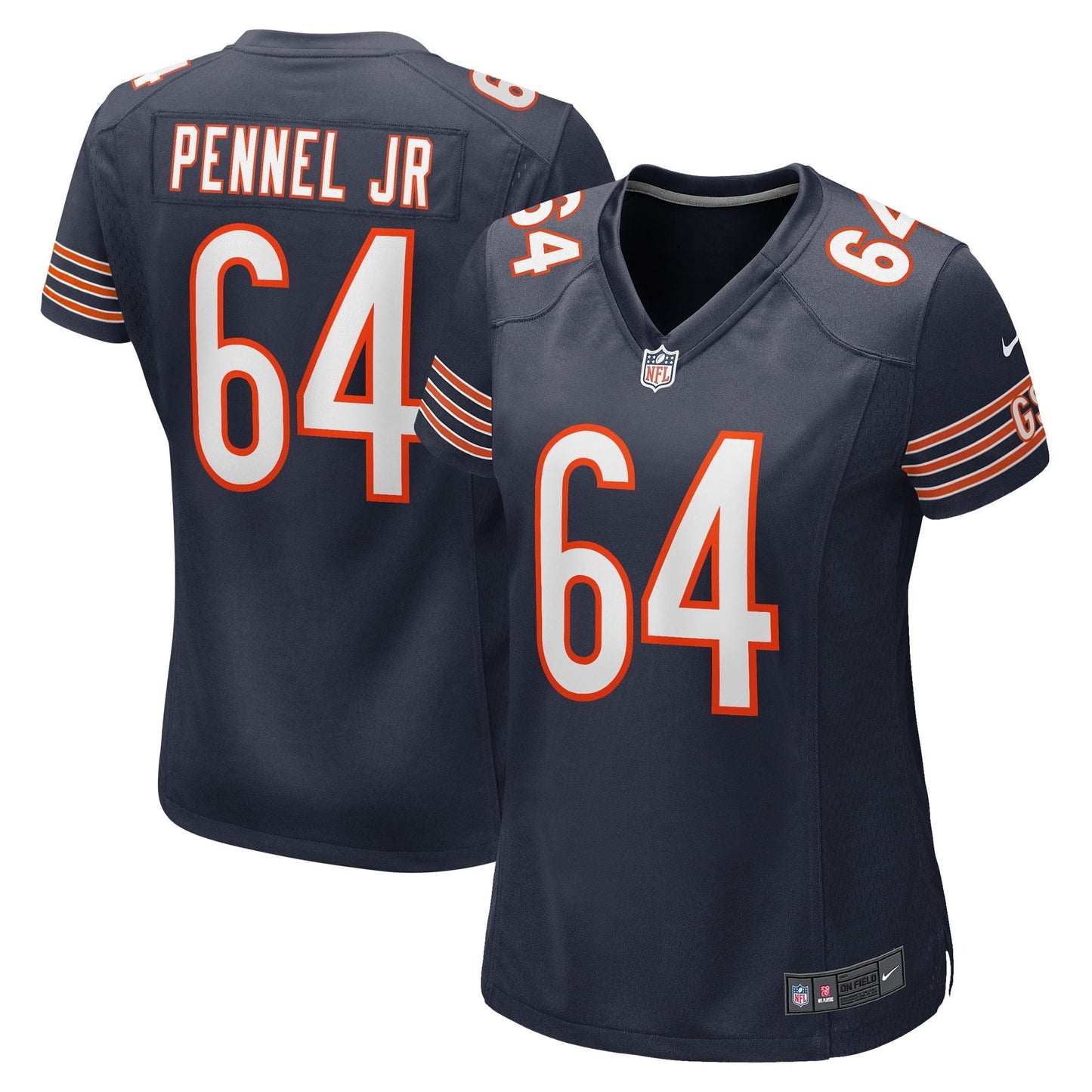 Women's Nike Mike Pennel Jr. Navy Chicago Bears Game Player Jersey