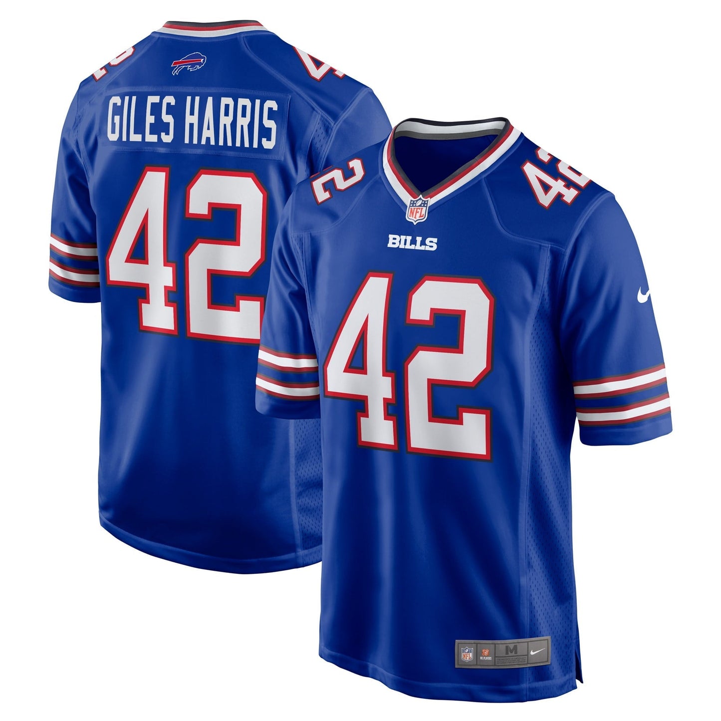 Men's Nike Joe Giles-Harris Royal Buffalo Bills Game Jersey