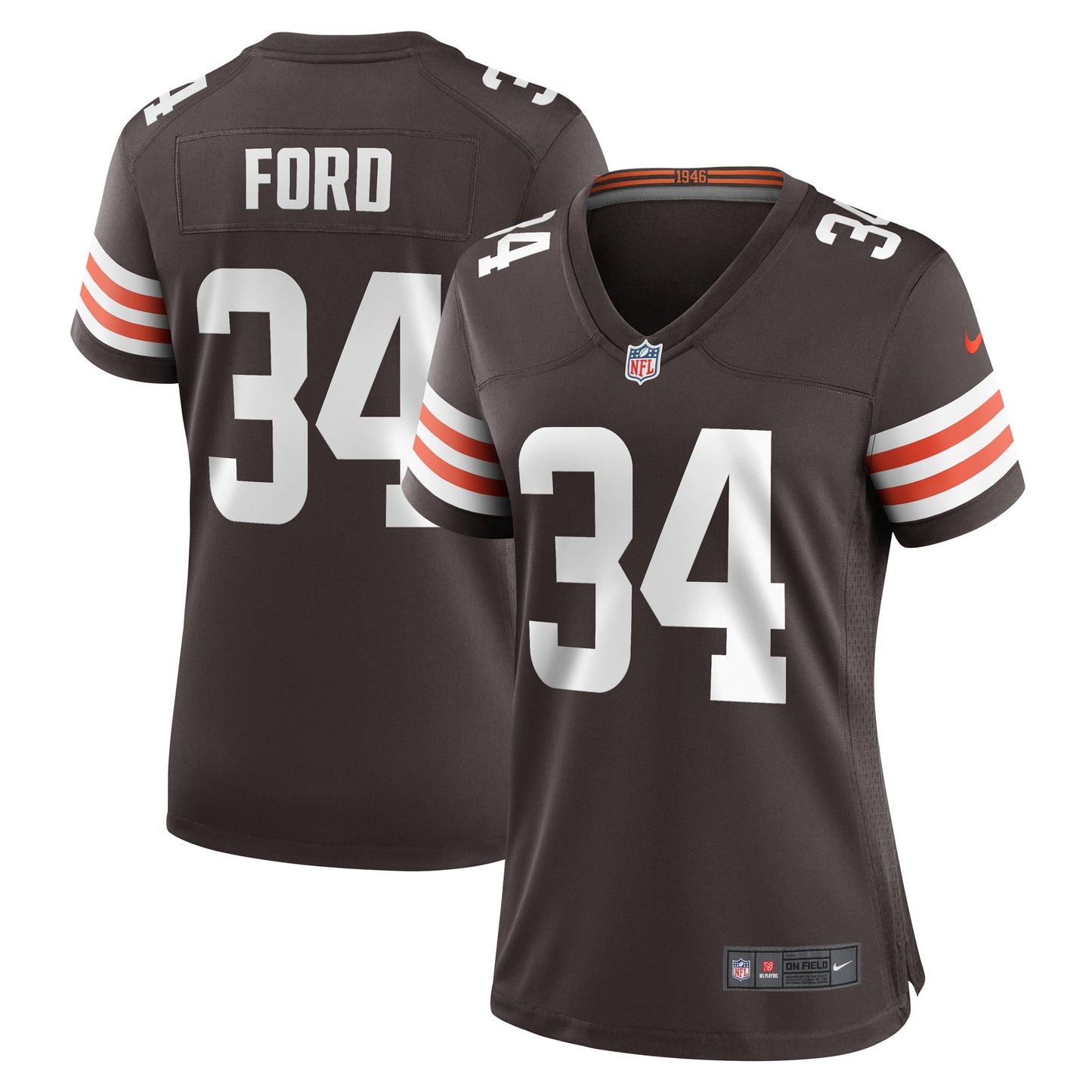 Jerome Ford Cleveland Browns Nike Women's Game Player Jersey - Brown
