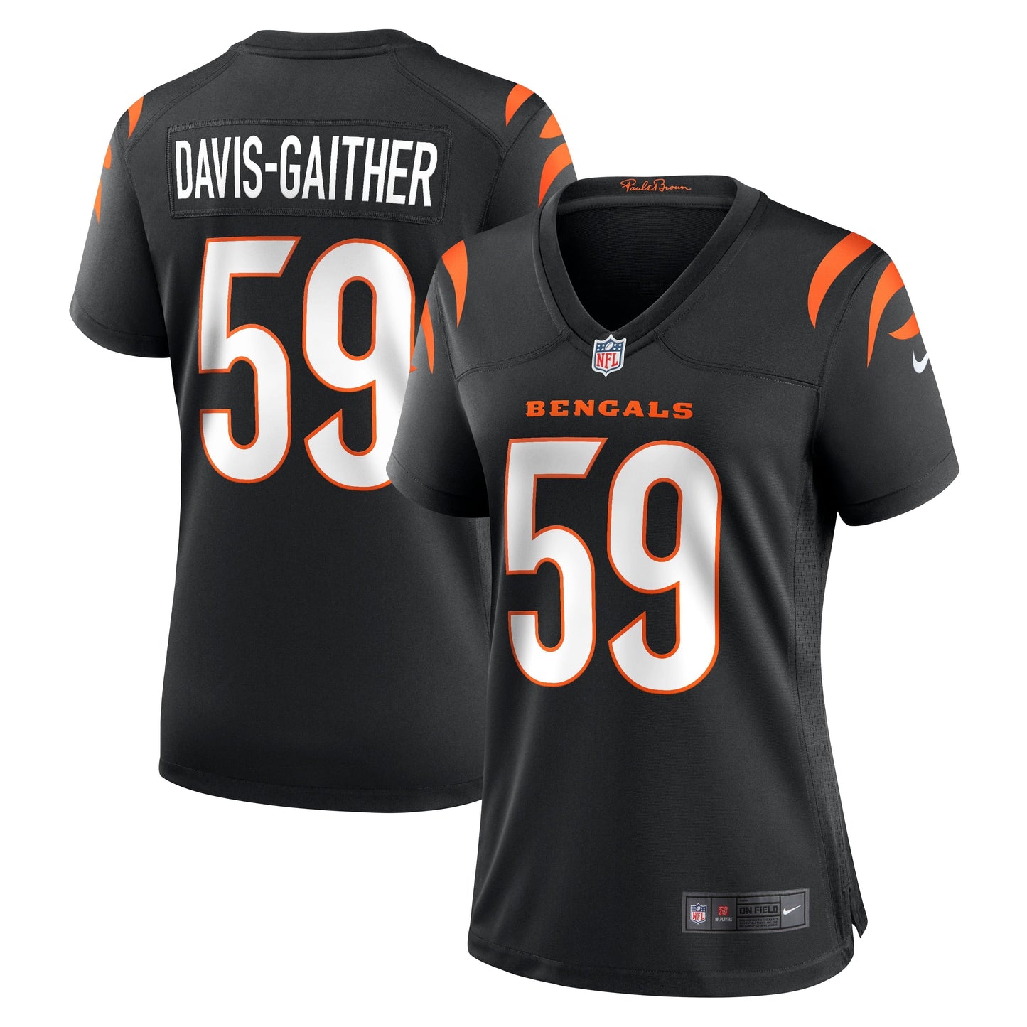 Women's Nike Akeem Davis-Gaither Black Cincinnati Bengals Game Player Jersey