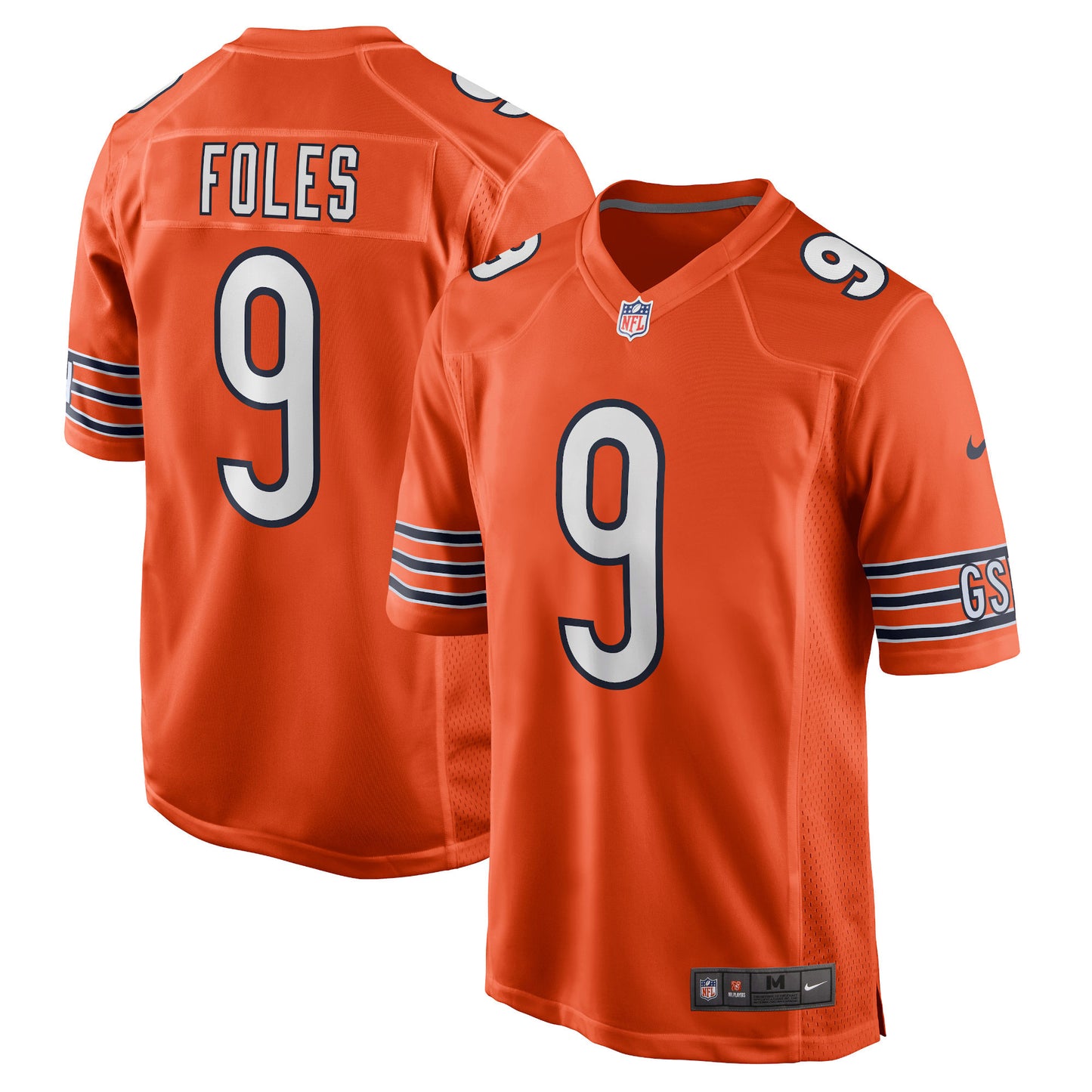 Nick Foles Chicago Bears Nike Game Jersey - Orange