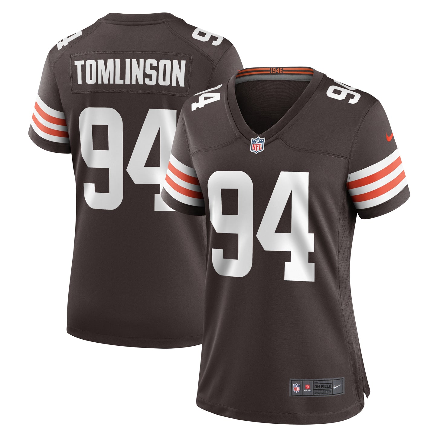 Dalvin Tomlinson Cleveland Browns Nike Women's Game Player Jersey - Brown