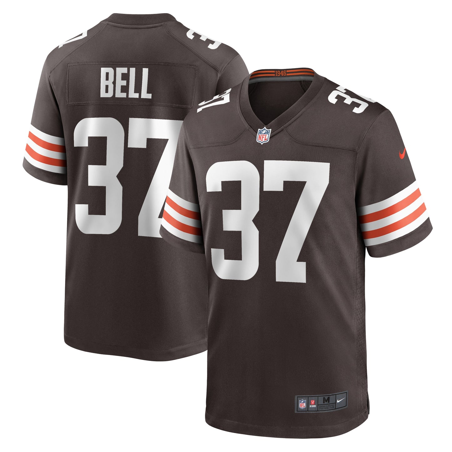 D'Anthony Bell Cleveland Browns Nike Game Player Jersey - Brown